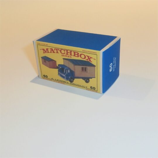 Matchbox Lesney 60b Site Hut Truck E Style Repro Box