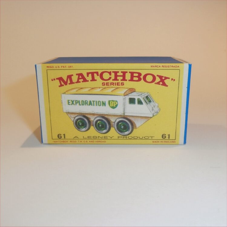 Matchbox Lesney 61b Alvis Stalwart E Style Repro Box
