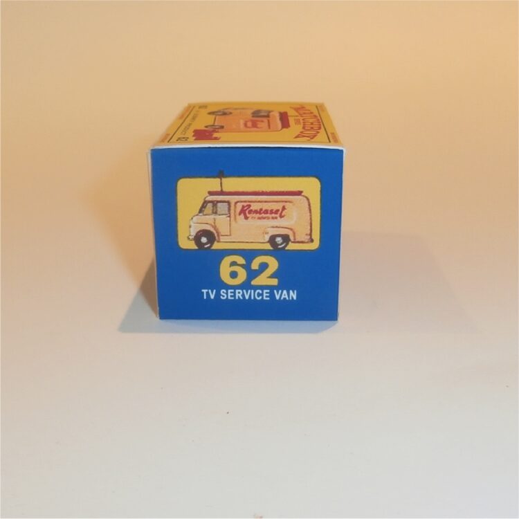 Matchbox Lesney 62 b1 Commer Rentaset TV Service Van E Style Repro Box