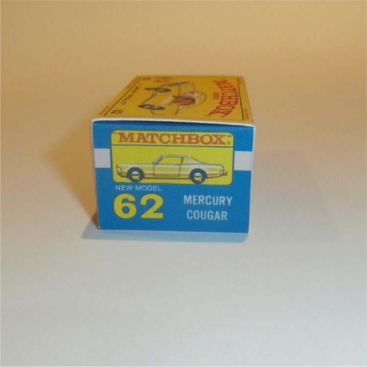 Matchbox Lesney 62c Mercury Cougar Sedan E Style Repro Box