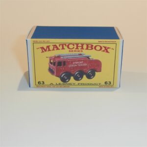 Matchbox Lesney 63b Alvis Foamite Crash Tender E Style Repro Box