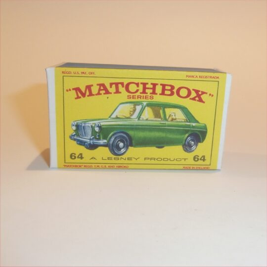 Matchbox Lesney 64b Morris MG 1100 E Style Repro Box
