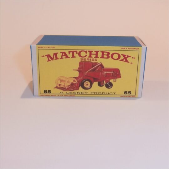 Matchbox Lesney 65c Claas Combine Harvester E Style Repro Box
