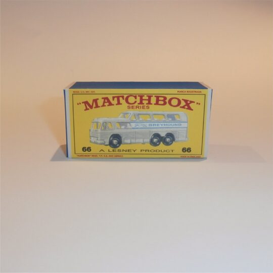 Matchbox Lesney 66c Greyhound Bus E Style Repro Box