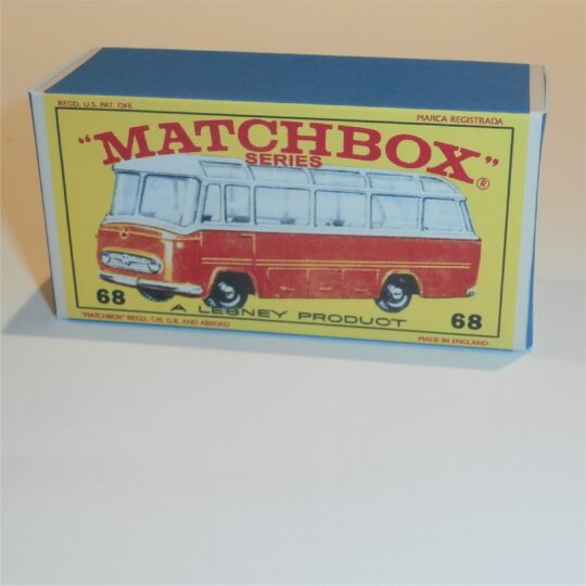 Matchbox Lesney 68b Mercedes Setra Coach Bus E Style Repro Box