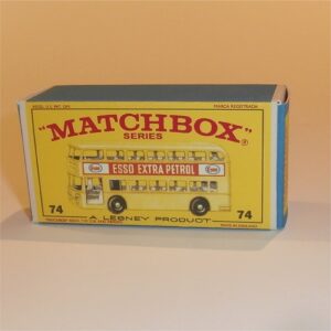 Matchbox Lesney 74 d Daimler Bus Cream Livery E Style Repro Box