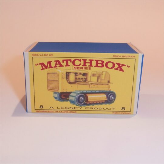 Matchbox Lesney 8 d Caterpillar Tractor E Style Repro Box