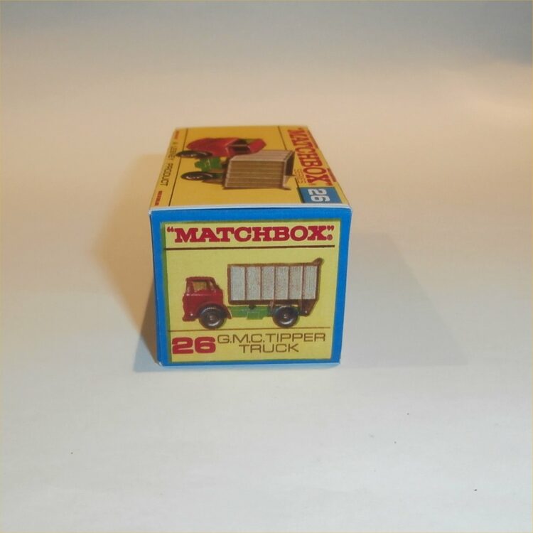 Matchbox Lesney 26c GMC Tipper Truck F Style Repro Box