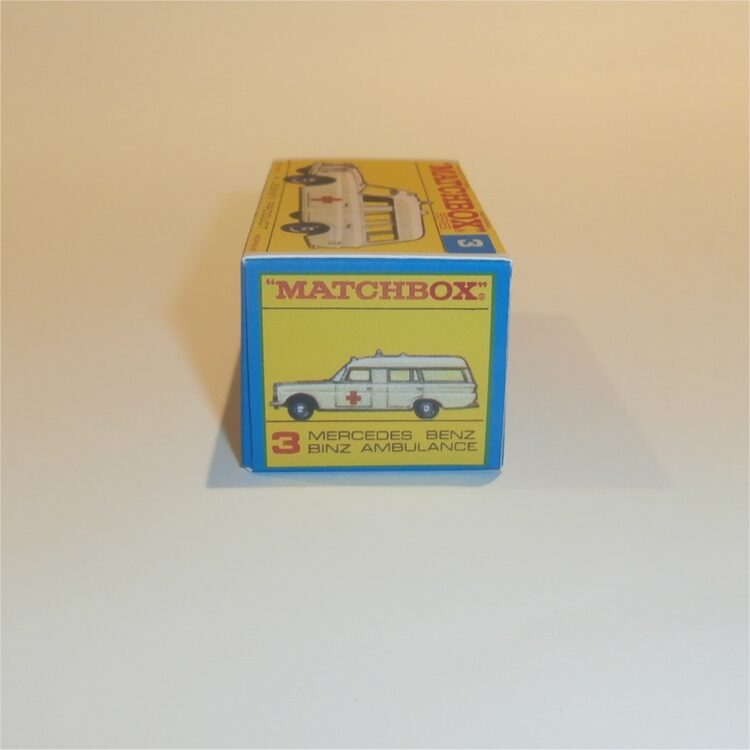 Matchbox Lesney 3c Mercedes Ambulance F Style Repro Box