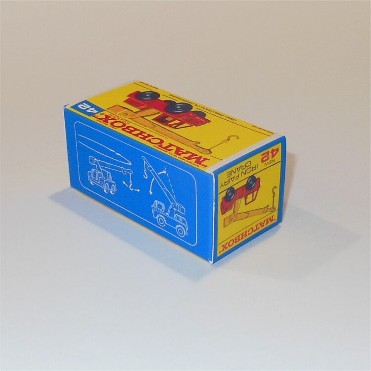 Matchbox Lesney 42c Iron Fairy Crane F Style Repro Box