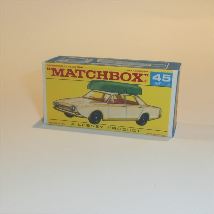 Matchbox Lesney 45b Ford Corsair & Boat F Style Repro Box