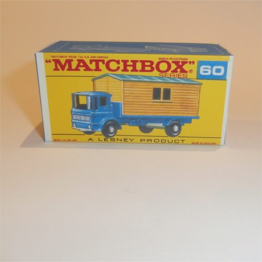 Matchbox Lesney 60b Site Hut Truck F Style Repro Box