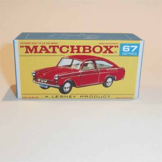Matchbox Lesney 67b Volkswagen 1600 TL F Style Repro Box