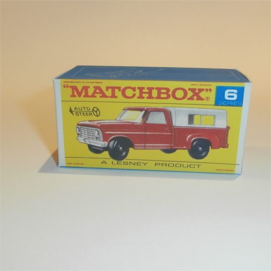 Matchbox Lesney 6d Ford Pickup Truck F Style Repro Box