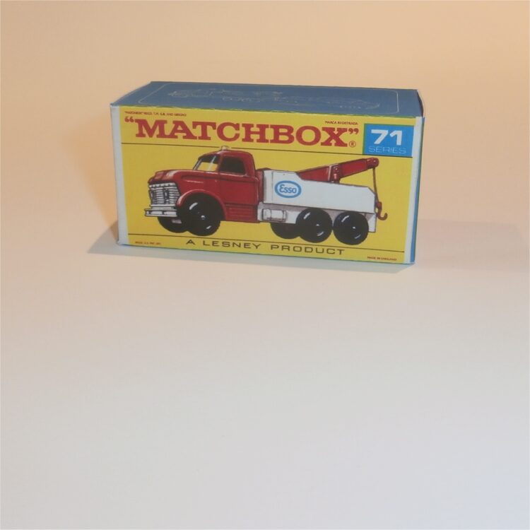 Matchbox Lesney 71c Ford Heavy Wreck Truck F Style Repro Box