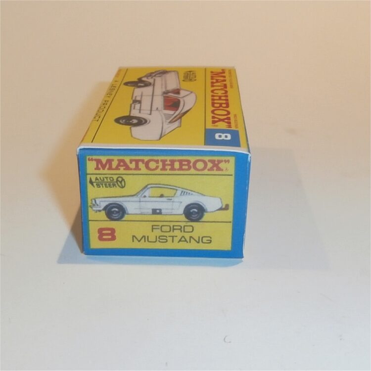 Matchbox Lesney 8e Ford Mustang Coupe F Style Repro Box