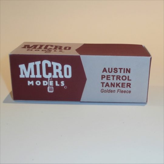 Micro Models Brentoy Austin Tanker Truck Golden Fleece Petrol Repro Box