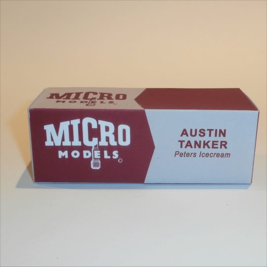 Micro Models Brentoy Austin Tanker Truck Peters Icecream Repro Box