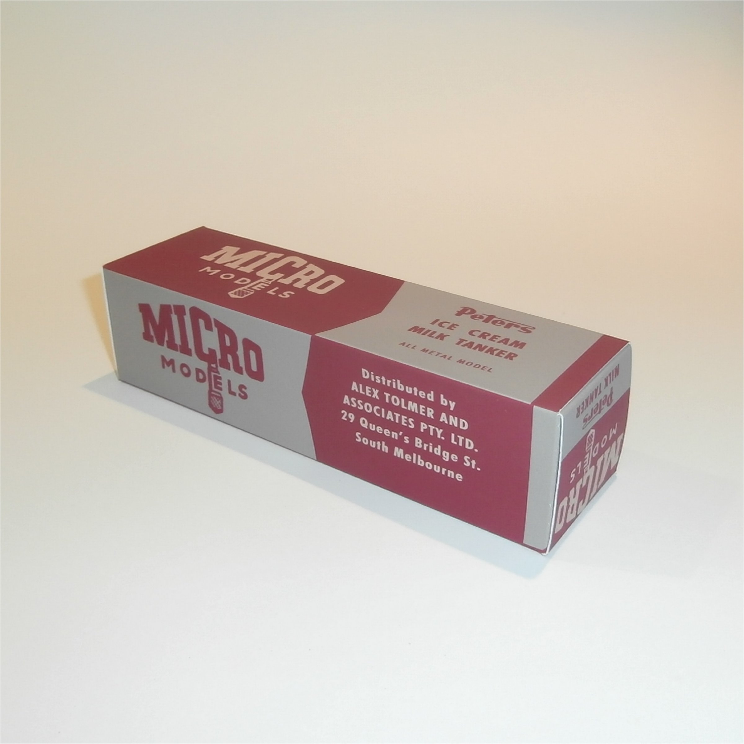 Micro Models G27 Commer Semi-Trailer Tanker "Peters Ice Cream" Reproduction Box