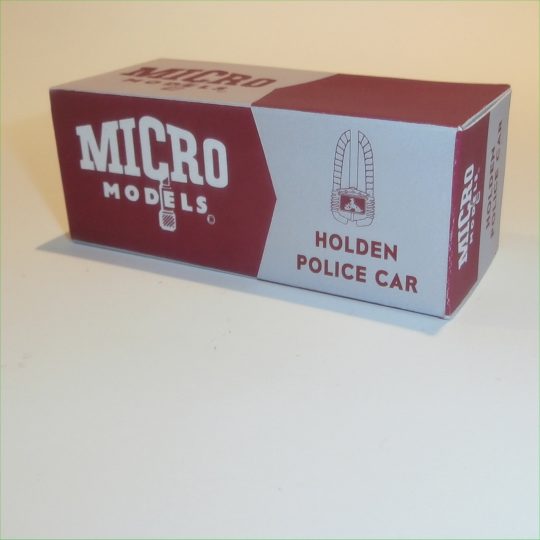 Micro Models GB 9 Holden Sedan Police Car 48-215 FX Empty Reproduction Box