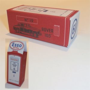 Morestone Budgie Esso Petrol Pump Series 19 Rover 105 Sedan Repro Box