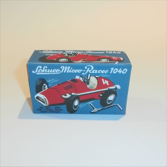 Schuco Clockwork Micro Racer 1040 Empty Repro Box