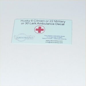 Corgi Juniors Husky 6 Citroen Civilian Ambulance Red Cross Decal