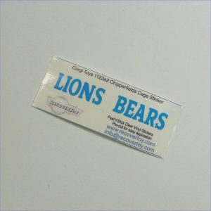 Corgi Toys 1123 Chipperfields Circus Animal Cage Trailer Lions Bears Stickers