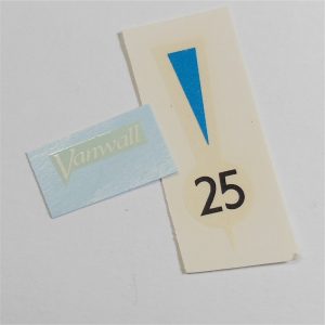 Corgi Toys  150s Vanwall Racing Car Hood Stripe Logo RN#25 Decal Set