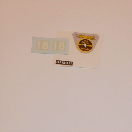 Corgi Toys 256 Volkswagen 1200 VW African Safari Sticker Set