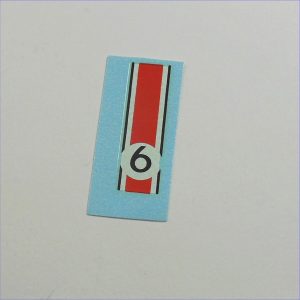 Corgi Toys 303 304 Mercedes 300SL Racing Stripe with RN#6 Decals
