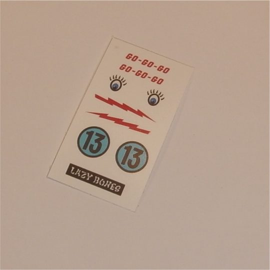 Corgi Toys 337 Chevrolet Corvette Stock Car Decals Set