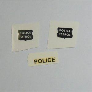 Corgi Toys 481 Chevrolet Police State Patrol Car Stickers
