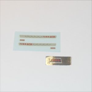 Corgi Toys 67 72 74 Ford 5000 Tractor Chrome Stickers Set