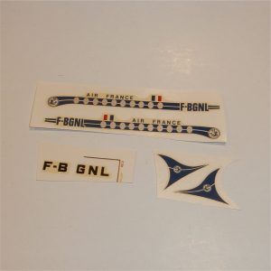 Dinky Toys 706 Vickers Viscount Airliner Air France Complete Decal Set