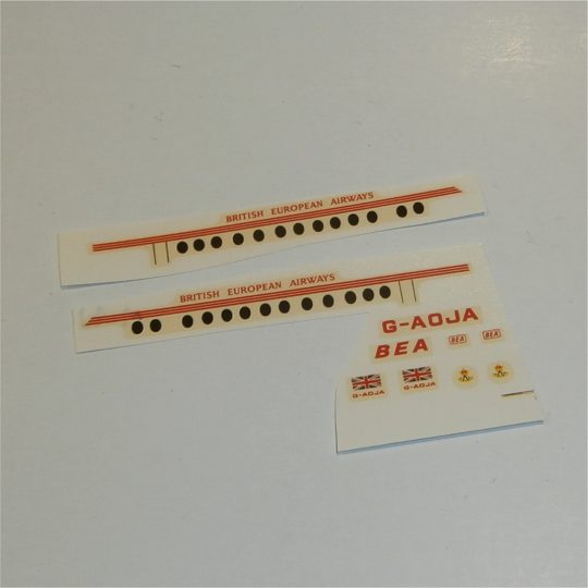 Dinky Toys 708 Vickers Viscount Airliner BEA Complete Decal Set