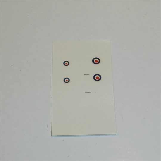 Dinky Toys 70e 732 Gloster Meteor Roundels Decal Set