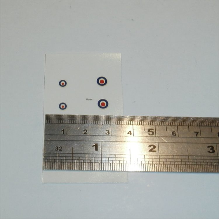 Dinky Toys 70e 732 Gloster Meteor Roundels Decal Set