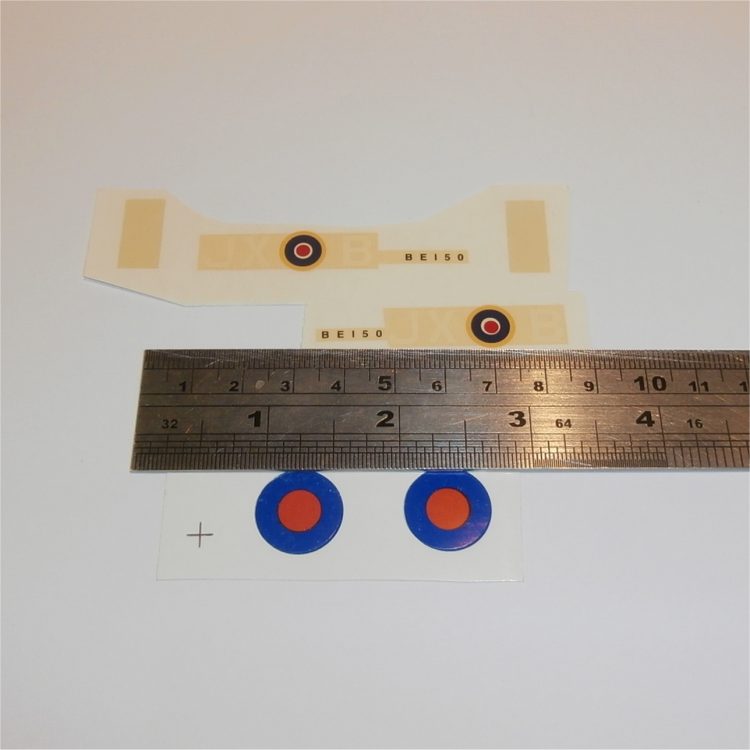 Dinky Toys 718 Hawker Hurricane JX B Squadron Decal Set