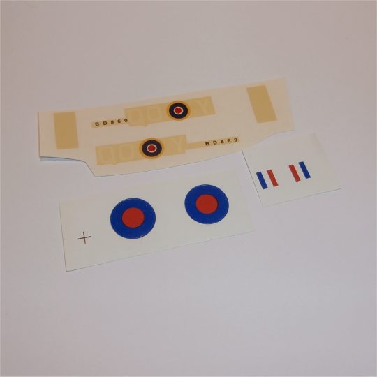 Dinky Toys 718 Hawker Hurricane QO Y Squadron Decal Set