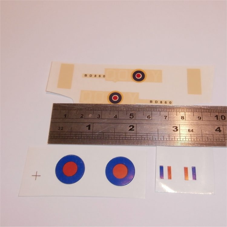 Dinky Toys 718 Hawker Hurricane QO Y Squadron Decal Set