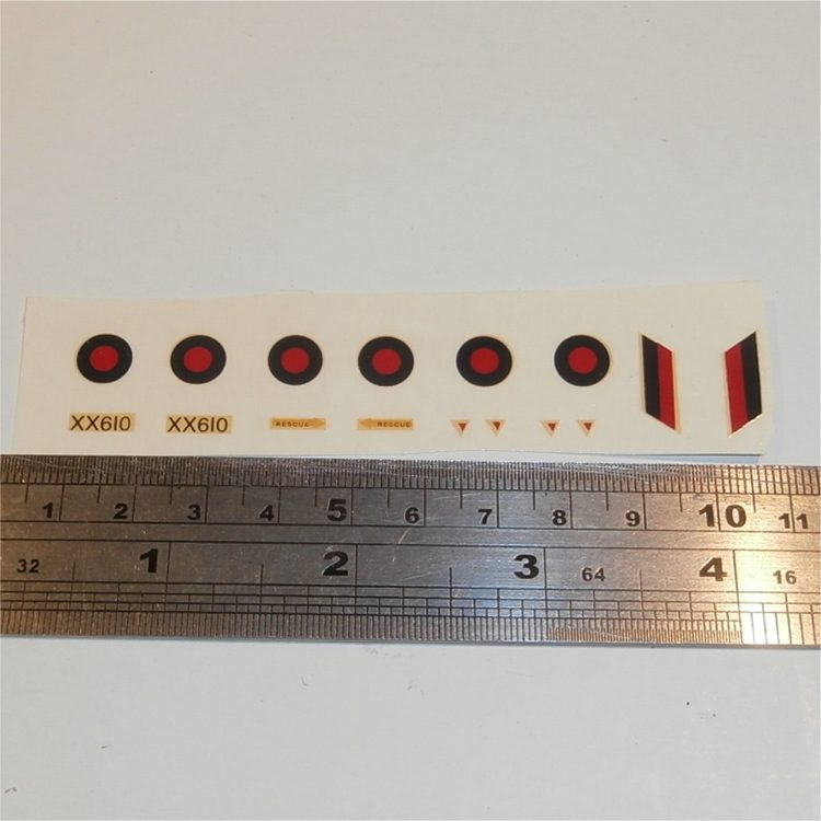 Dinky Toys 729 Panavia Multi Role Combat Aircraft MRCA Roundels Decals Set