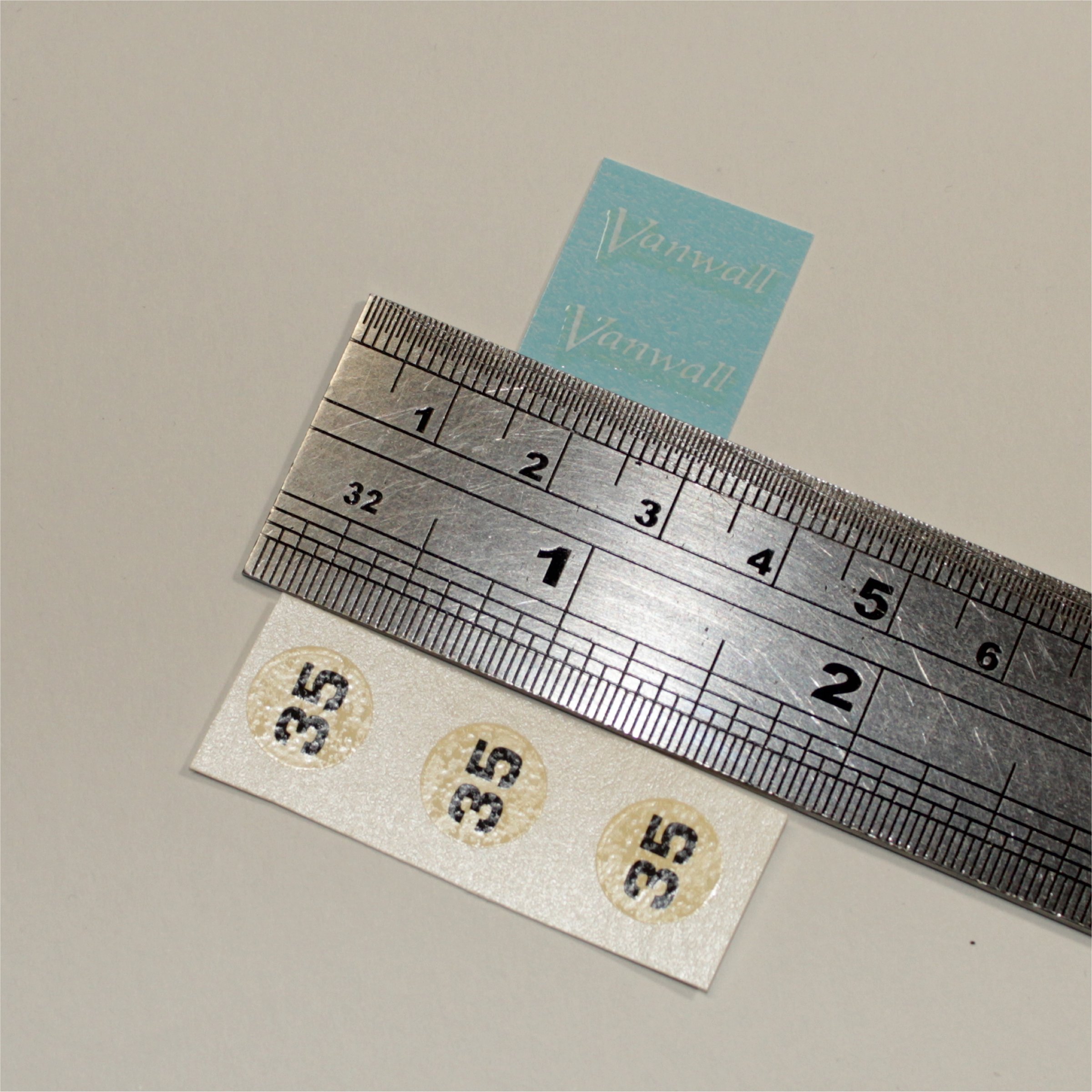Dinky Toys 239 Vanwall Racing Logo & RN#35 Pre-cut Waterslide Decals