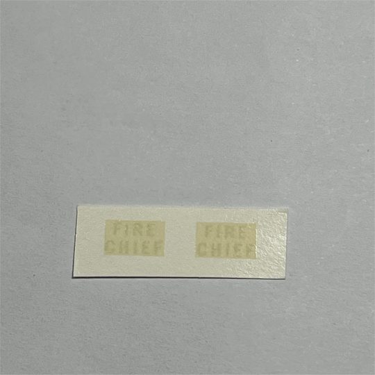 Dinky Toys 257 Nash Rambler Fire Chief Decal Set