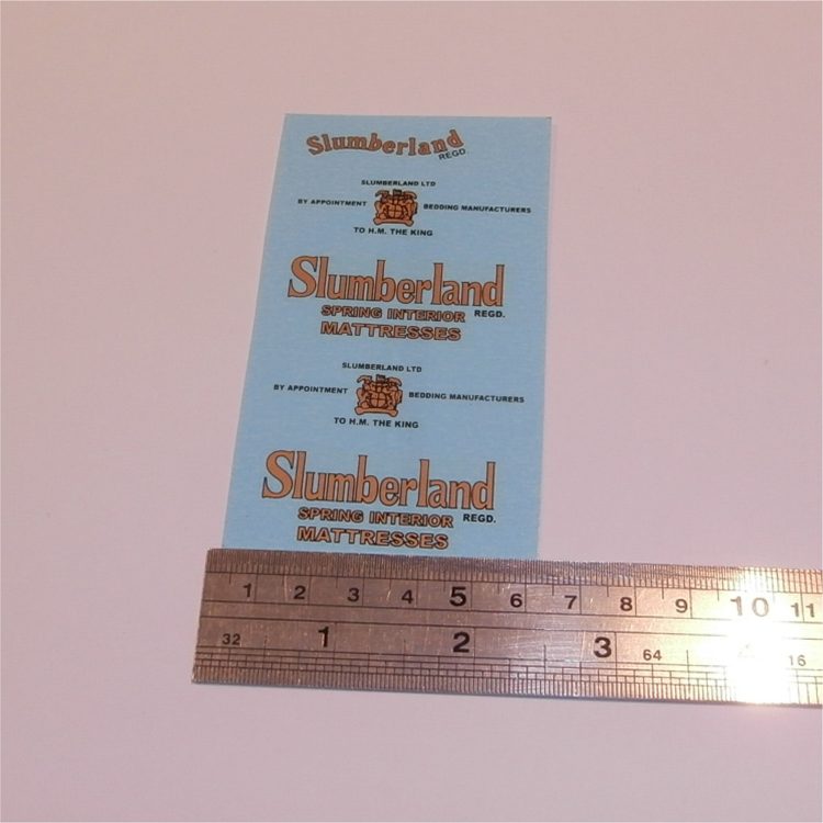 Dinky Toys 514 Guy Van Slumberland Decal Set