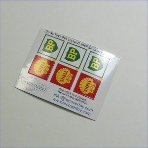 Dinky Toys 944 Leyland Shell BP Fuel Petrol Tanker  Sticker Set