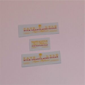Matchbox Lesney 10c Tate & Lyall Sugar Container Decal Set