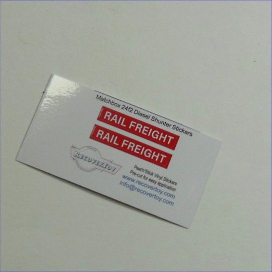 Matchbox Lesney 24f2 Diesel Shunter Loco Train Engine Rail Freight Stickers