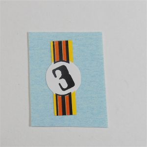 Matchbox Lesney 3e Monteverdi Hai Stripe #3 Sticker