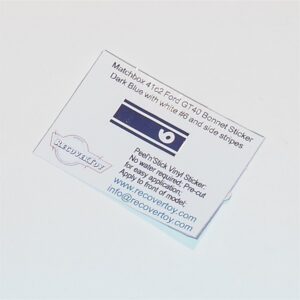 Matchbox Superfast 41 c2 Ford GT40 Dark Blue Racing Sticker RN#6 or 9
